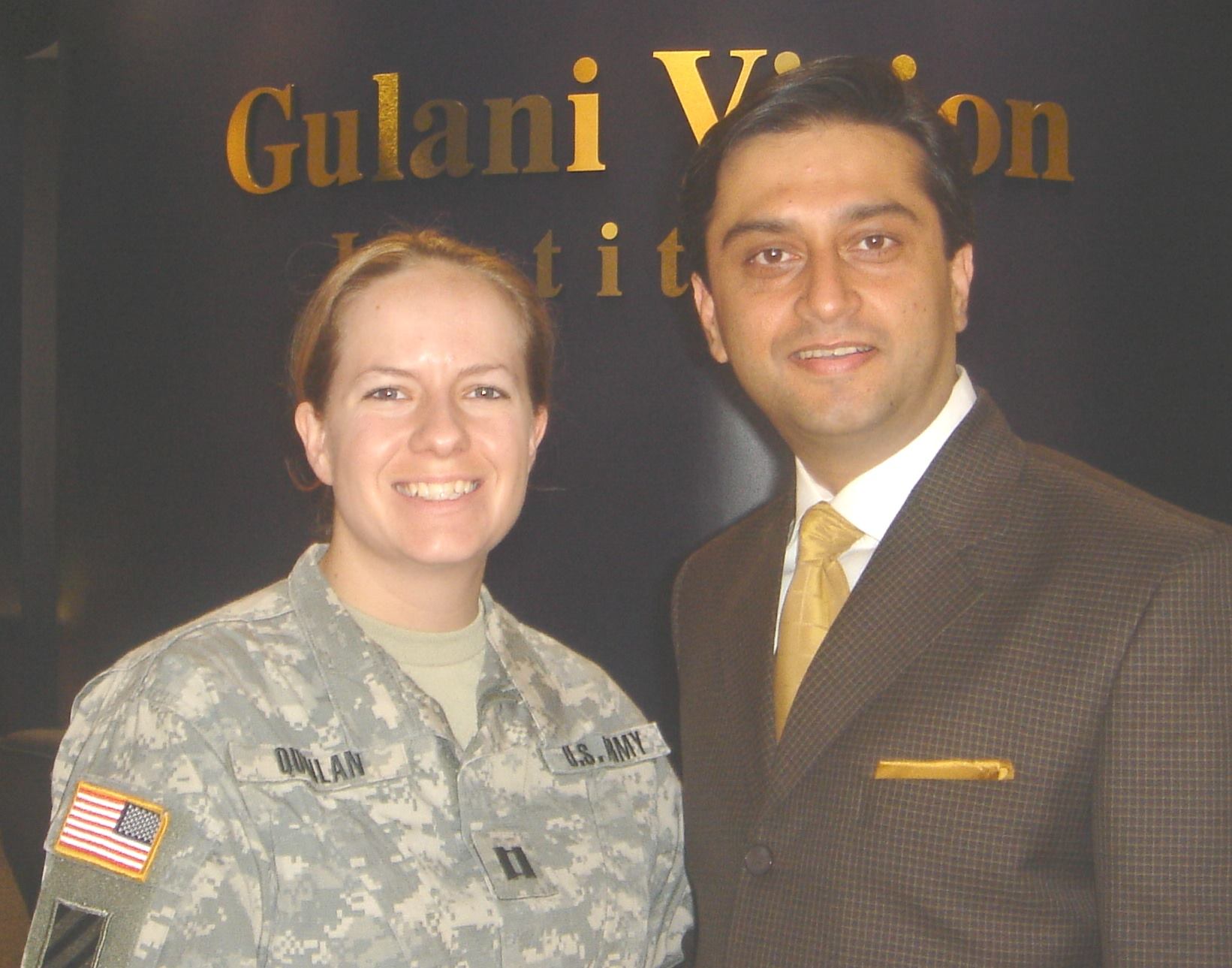 Dr. Gulani With a Veteran Patient