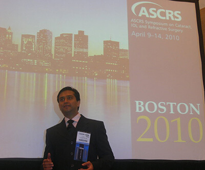 Dr. Gulani Giving a Lecture in Boston at ASCRS 2010
