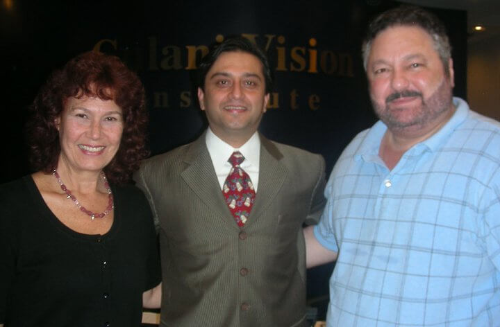 Sam and his wife with Dr.Gulani.